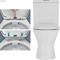 COLA Rimless Hygenic Cleanflushing Back-to-Wall Short Projection Toilet Suite S or P Trap