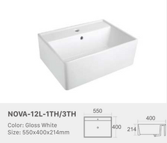 Square Above Under Counter Basins