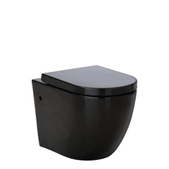 COCO Gloss White Or Gloss Black Wall-Hung Toilet Suite