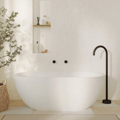 Nero Solid Surface Bath, 1550mm