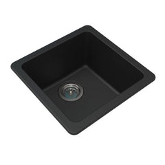 White Granite Quartz Stone Kitchen/Laundry Sink Single Bowl Top/Under Mount 422*422*203mm