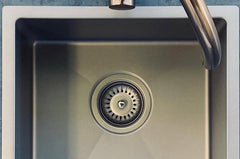 Meir KITCHEN SINK - Single Bowl 450 X 450 - Gunmetal Black - Brushed Bronze Gold - Brushed Nickel - PVD