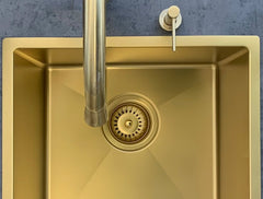 Meir KITCHEN SINK - Single Bowl 450 X 450 - Gunmetal Black - Brushed Bronze Gold - Brushed Nickel - PVD