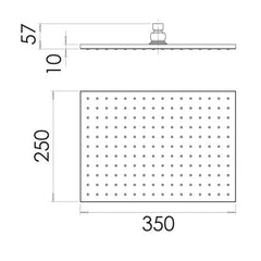 Phoenix LEXI Shower Rose 250mm x 350mm