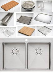 APOLLO Double Bowl Sink Available In 855x570x270mm