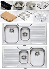 DIAZ 1 & 1/2 Bowl And With Drainer In LHB Or RHB Available In1060x570x250mm