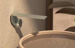 Phoenix AXIA Wall Basin / Bath Mixer Set 200mm In Chrome - Matte Black - Brushed Nickel