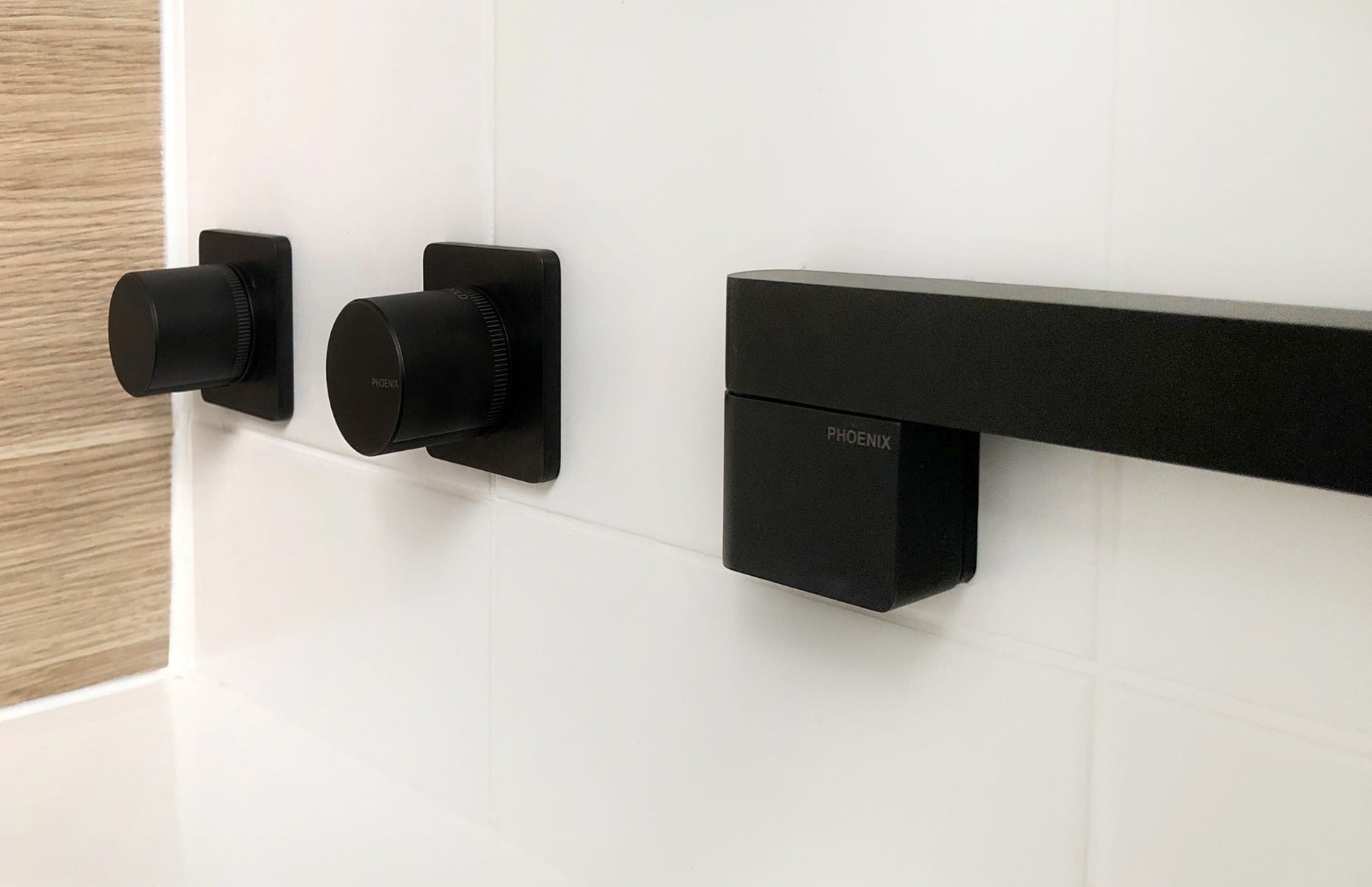 Phoenix TOI Wall Top Assemblies In Chrome - Chrome/Matte Black - Matte Black - Matte Black/Rose Gold