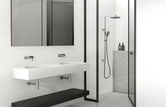 Phoenix TOI Wall Basin / Bath Mixer Set 180mm In Chrome - Chrome/Matte Black - Matte Black - Matte Black/Rose Gold