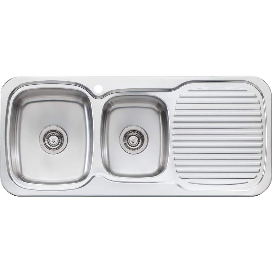 LAKELAND 1 & 3/4 Bowl With Drainer In LHB Or RHB Available In 1090x490x170mm