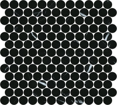 PR23NM-H ARTEMIS NERO MARQUINA PENNY ROUND HONED 23X23