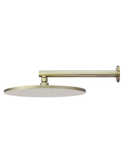 Meir ROUND Wall Shower 300mm Rose, 400mm Arm In Matte Black - Tiger Bronze - Champagne - Brushed Nickel