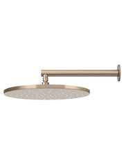 Meir ROUND Wall Shower 300mm Rose, 400mm Arm In Matte Black - Tiger Bronze - Champagne - Brushed Nickel