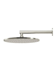 Meir ROUND Wall Shower 300mm Rose, 400mm Arm In Matte Black - Tiger Bronze - Champagne - Brushed Nickel