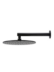 Meir ROUND Wall Shower 300mm Rose, 400mm Arm In Matte Black - Tiger Bronze - Champagne - Brushed Nickel