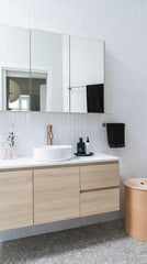 Meir ROUND Tall Basin Mixer Curved In Chrome - Matte Black - Tiger Bronze - Champagne - Brushed Nickel