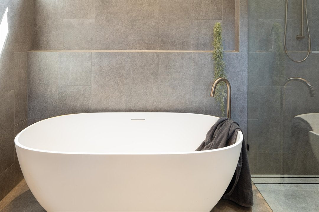 Meir ROUND Freestanding Bath Spout In Chrome - Matte Black - Tiger Brone - Champagne - Brushed Nickel