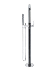 Meir ROUND Freestanding Bath Spout And Hand Shower In Chrome - Matte Black - Tiger Bronze - Champagne - Brushed Nickel