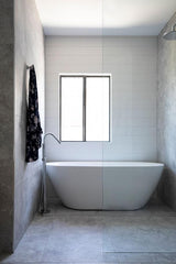 Meir ROUND Freestanding Bath Spout And Hand Shower In Chrome - Matte Black - Tiger Bronze - Champagne - Brushed Nickel