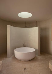 Meir ROUND Freestanding Bath Spout And Hand Shower In Chrome - Matte Black - Tiger Bronze - Champagne - Brushed Nickel