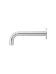 Meir ROUND Curved Basin Wall Spout In Chrome - Matte Black - Tiger Bronze - Champagne - Brushed Nickel