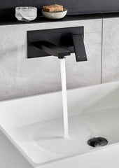 Meir SQUARE Wall Basin Mixer And Spout