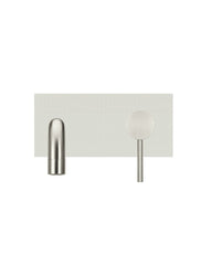 Meir ROUND Wall Bath Mixer And Curved Spout