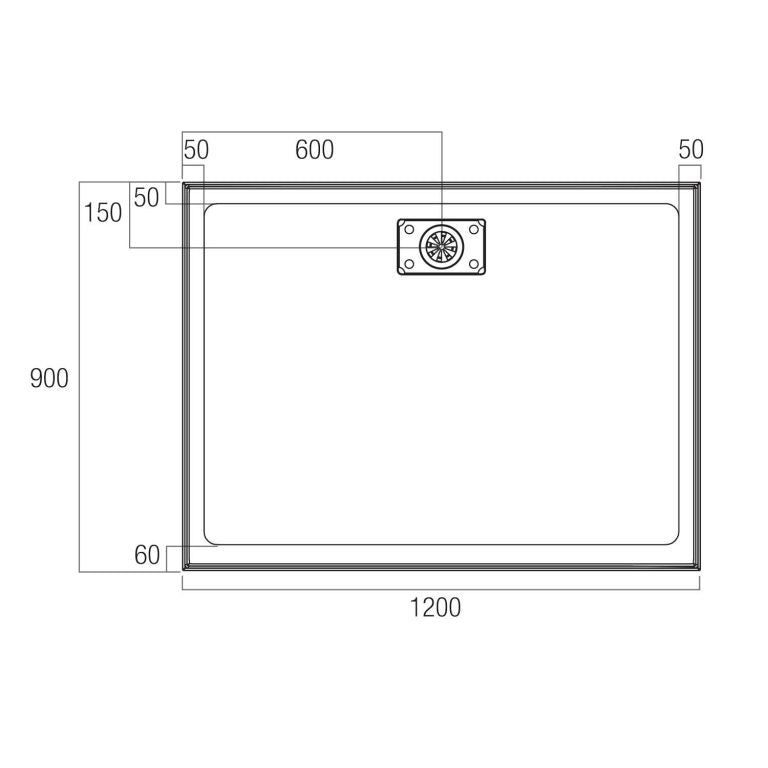 MEGA Shower Base In 900x900, 1000x1000, 1200x900, 1500x900 & 900x900c