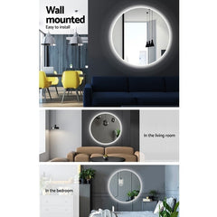 Sphere LED Round Wall Mirror 500, 600, 700, 800 and 900mm