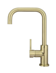 Meir ROUND Square Neck Kitchen Mixer Tap In Chrome - Tiger Bronze - Matte Black - Champagne - Brushed Nickel