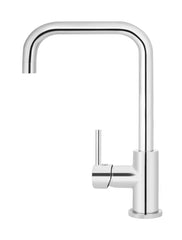 Meir ROUND Square Neck Kitchen Mixer Tap In Chrome - Tiger Bronze - Matte Black - Champagne - Brushed Nickel