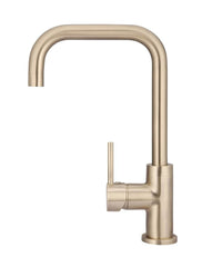 Meir ROUND Square Neck Kitchen Mixer Tap In Chrome - Tiger Bronze - Matte Black - Champagne - Brushed Nickel