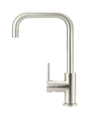 Meir ROUND Square Neck Kitchen Mixer Tap In Chrome - Tiger Bronze - Matte Black - Champagne - Brushed Nickel