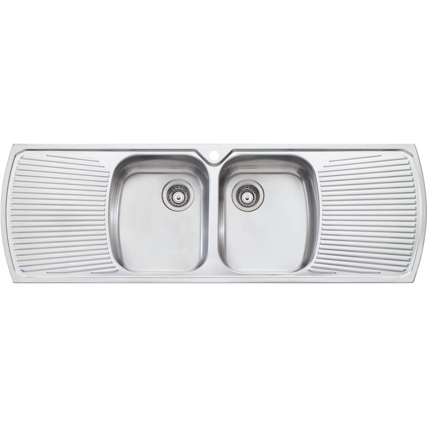 MONET Double Bowl Topmount Sink with Double Drainer n 1567x567x237mm