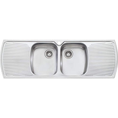 MONET Double Bowl Topmount Sink with Double Drainer n 1567x567x237mm