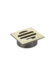 Meir SQUARE Floor Grate Shower Drain 50mm Outlet In Matte Black - Tiger Bronze - Champagne - Brushed Nickel