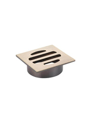 Meir SQUARE Floor Grate Shower Drain 50mm Outlet In Matte Black - Tiger Bronze - Champagne - Brushed Nickel