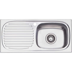 MARTINI Single Bowl Sink With Drainer In LHB Or RHB Available In 757x367x182mm