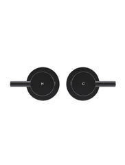 Meir ROUND Quarter Turn Wall Top Assemblies In Matte Black - Tiger Bronze - Champagne - Brushed Nickel