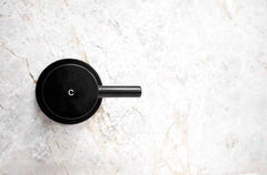 Meir ROUND Quarter Turn Wall Top Assemblies In Matte Black - Tiger Bronze - Champagne - Brushed Nickel