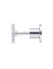 Meir ROUND Cross Handle Jumper Valve Wall Top Assemblies In Chrome - Matte Black - Tiger Bronze - Champagne - Brushed Nickel