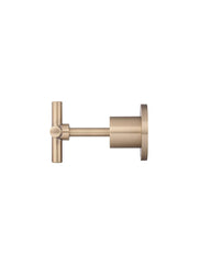 Meir ROUND Cross Handle Jumper Valve Wall Top Assemblies In Chrome - Matte Black - Tiger Bronze - Champagne - Brushed Nickel