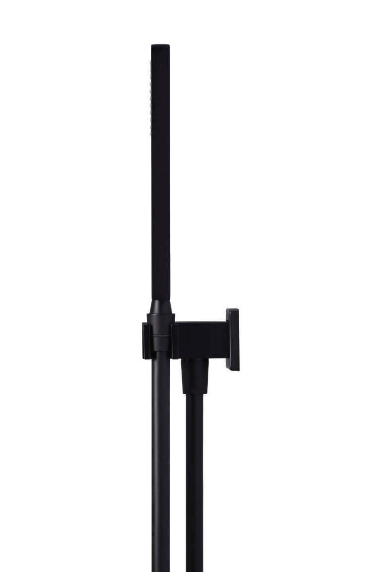 Meir SQUARE Shower On Bracket In Chrome Or Matte Black