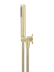 Meir ROUND Hand Shower On Fixed Bracket In Chrome - Matte Black - Tiger Bronze - Champagne - Brushed Nickel