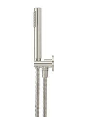 Meir ROUND Hand Shower On Fixed Bracket In Chrome - Matte Black - Tiger Bronze - Champagne - Brushed Nickel