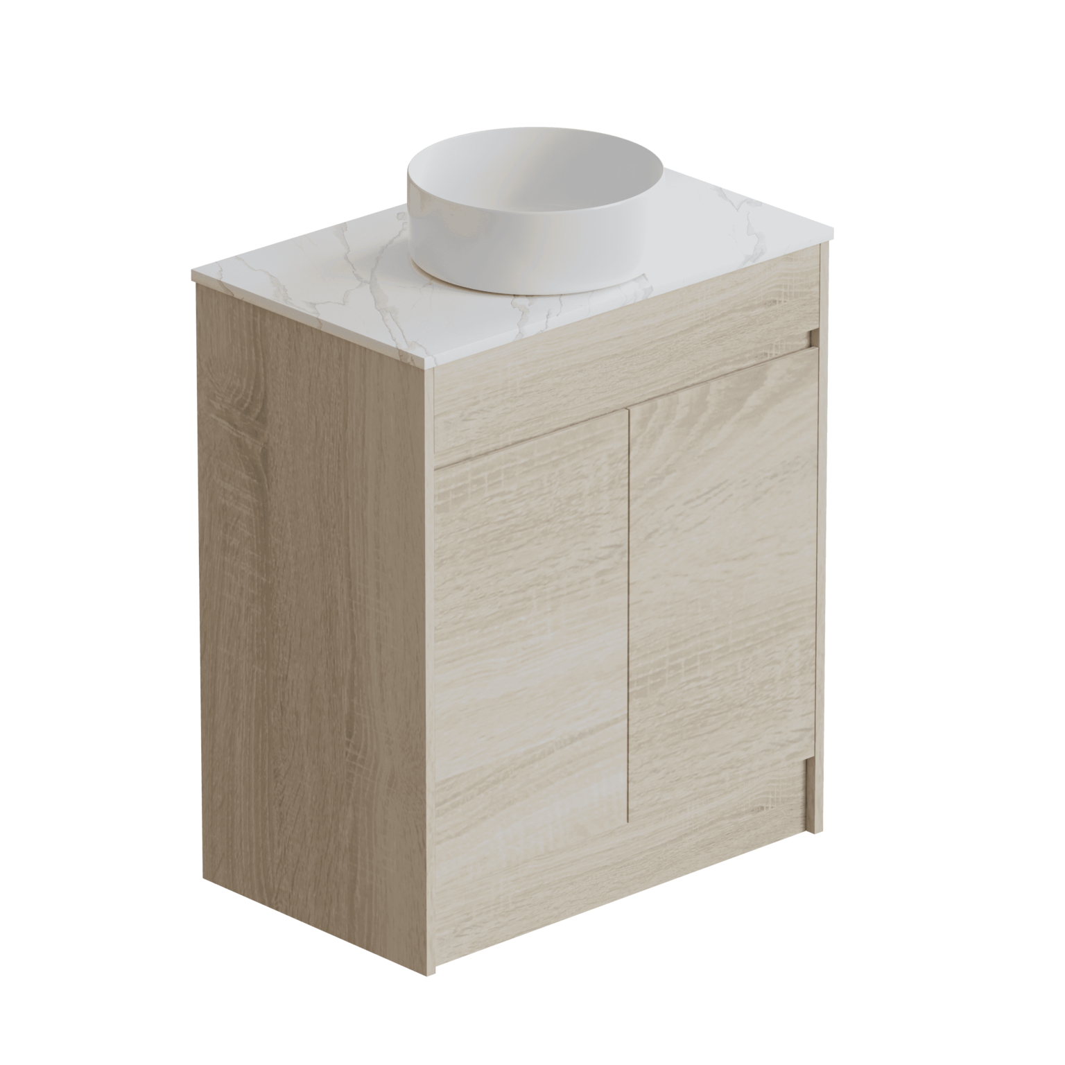 ERICA 750mm Natural Oak Floor Standing Vanity