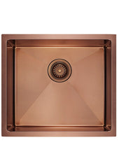 BUILDERS Handmade Kitchen Sink In Chrome, Black And Copper Available In 1114-x-430-x-200-mm
