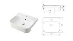 BLIN Semi-Recessed Basin