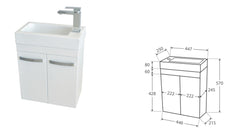 ALPHA 450 Ensuite, Wall-Hung