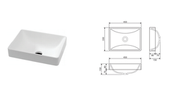 DOS Cast Stone Semi-Inset Basin